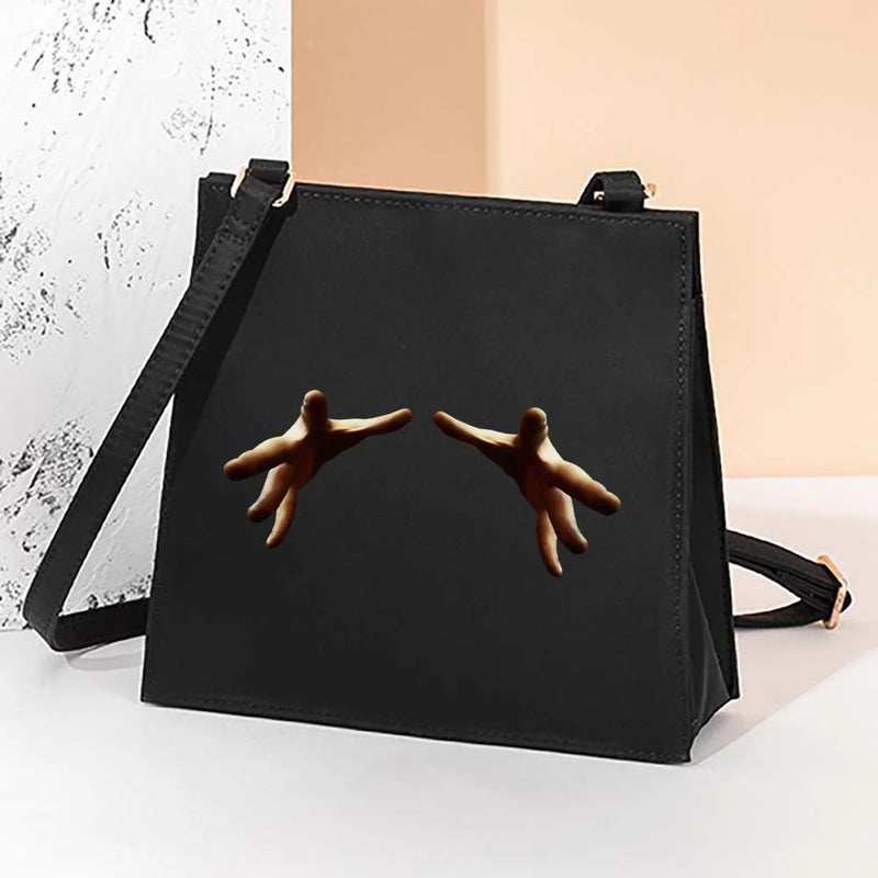 3D Pattern Square Bag Messenger Tote Shoulder Bag