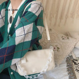 Acrylic Chain Large Capacity Shoulder Bag Vintage Casual