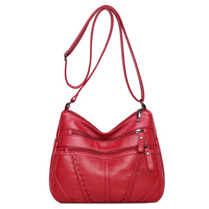 Vintage Leather Crossbody Bag Women | Shoulder Purse
