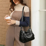 Vintage Leather Crossbody Bag Women | Shoulder Purse