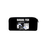3D Banana Fish Student Large Capacity Pencil Bag School Zipper Pen Case