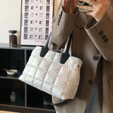 Cotton Shoulder Messenger Bag Large Tote Bag