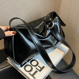 Autumn Winter Large Capacity Shoulder Bag PU Leather Tote