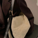 Plush One-Shoulder Bag Niche Ins Furry Love Messenger Bag