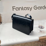 Vintage Oil Wax Leather Shoulder Bag for Women