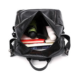 Leather School Bag for Girls High Leisure Travel Shoulder Bag