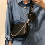 Retro Chain Small Bag Messenger Wild Hong Kong Style Women's Bag