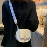PU Leather Stone Pattern Messenger Square Bag Shoulder Bag