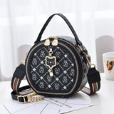 Women's Western Style Messenger Bag Round Small Shoulder Bag