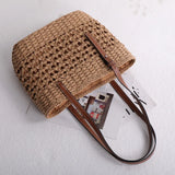 Beach Woven Bag One Shoulder Women's Bag Woven Straw Bag
