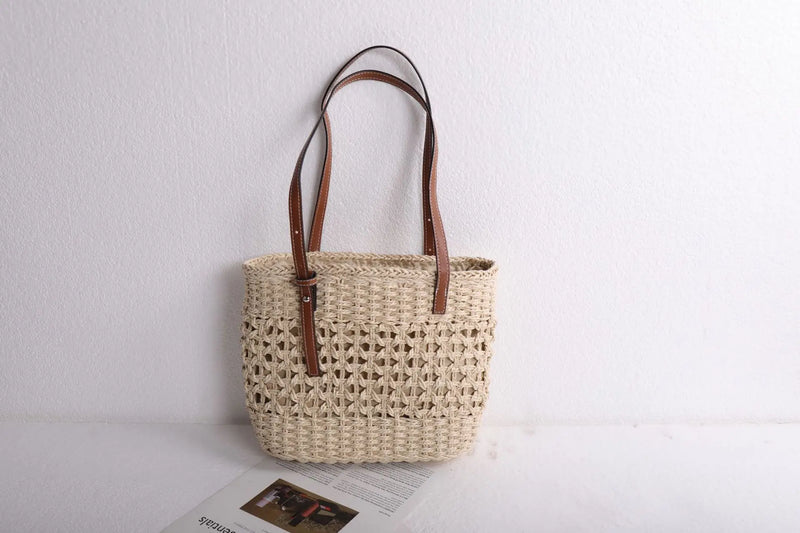 Beach Woven Bag One Shoulder Women's Bag Woven Straw Bag