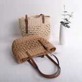 Beach Woven Bag One Shoulder Women's Bag Woven Straw Bag