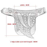 Punk Rivet Waist Bag Retro Tactical Chest Bag Women