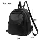 Women's Pu Leather Travel Backpack Large Capacity School Bag