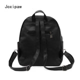 Women's Pu Leather Travel Backpack Large Capacity School Bag