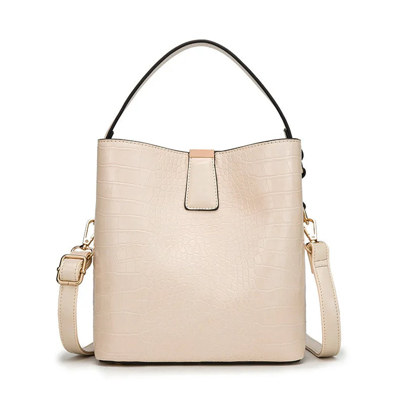 Bucket Shoulder Bag Drawstring Crossbody Bag Women Handbag