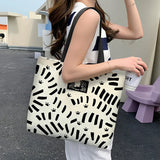 Canvas Shoulder Bag Retro Harajuku Handbag Large Capacity Tote