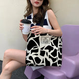 Canvas Shoulder Bag Retro Harajuku Handbag Large Capacity Tote