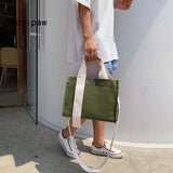 Large Capacity Tote Bag for Women - Solid Handbags