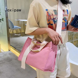 Large Capacity Tote Bag for Women - Solid Handbags