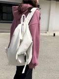 Canvas Travel Bag School Backpack Cross Body Bag