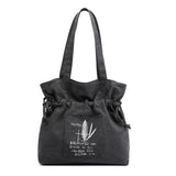 Canvas Shoulder Bag Tote Large Capacity Travel Backpack Handbag