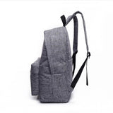 Canvas Backpacks School Bags for Teenagers Travel Laptop Grey