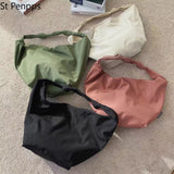 Canvas Totes Bags Women Casual Wild Ladies Hobos Handbags