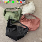 Canvas Totes Bags Women Casual Wild Ladies Hobos Handbags Large Capacity
