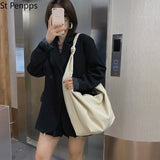 Canvas Totes Bags Women Casual Wild Ladies Hobos Handbags