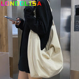 Canvas Totes Bags Women Casual Wild Ladies Hobos Handbags Large Capacity