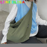 Canvas Totes Bags Women Casual Wild Ladies Hobos Handbags Large Capacity