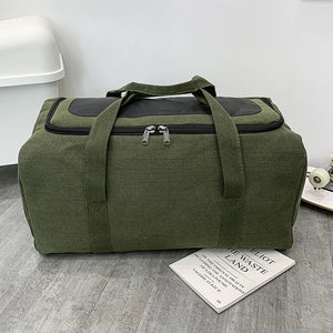 Durable Canvas Travel Bag Men Handbag Outdoor Sports Backpack