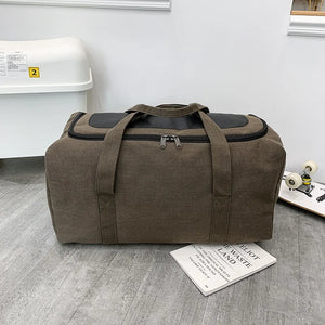 Durable Canvas Travel Bag Men Handbag Outdoor Sports Backpack