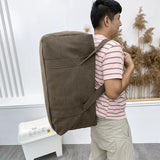 Durable Canvas Travel Bag Men Handbag Outdoor Sports Backpack