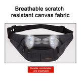 Canvas Waist Bag Vintage Leisure Canvas Bag Running Cycling