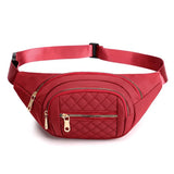 Canvas Women Messenger Bag Sports Waist Pack Crossbody Bag