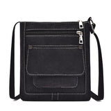 Canvas Women Single Strap Small Shoulder Bags Solid Zipper Cross-body Bags