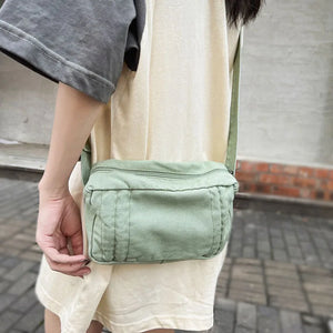 Canvas Messenger Bag Casual Student Shoulder Schoolbag Handbags Small Female