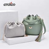 Solid Crossbody Shoulder Bag For Women Hangbag Wallet Femme Bucket Bag