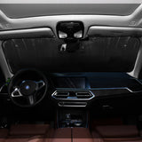 Dragon Print Car Heated Windshield Sunshade Auto Sun Visor