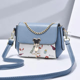 Cartoon PU Leather Female Small Handbag Lady's Shoulder Bags