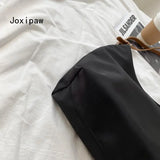 Casual Canvas Shoulder Bag Vintage Solid Tote Bags Female Large Capacity Handbag