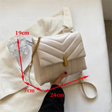 Women's Casual Crossbody Bag - Shoulder Handbag PU Leather