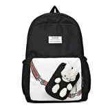 Girls Cartoon Bookbag Green Purple School Backpack