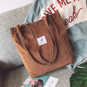 Corduroy Shoulder Bags Casual Handbags