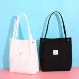 Corduroy Shoulder Bags Casual Handbags