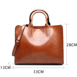 Large Capacity Tote Women Handbags Aged Look Shoulder Bag