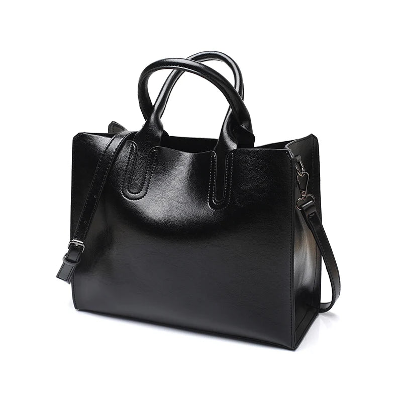 Large Capacity Tote Women Handbags Aged Look Shoulder Bag