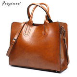 Large Capacity Tote Women Handbags Aged Look Shoulder Bag